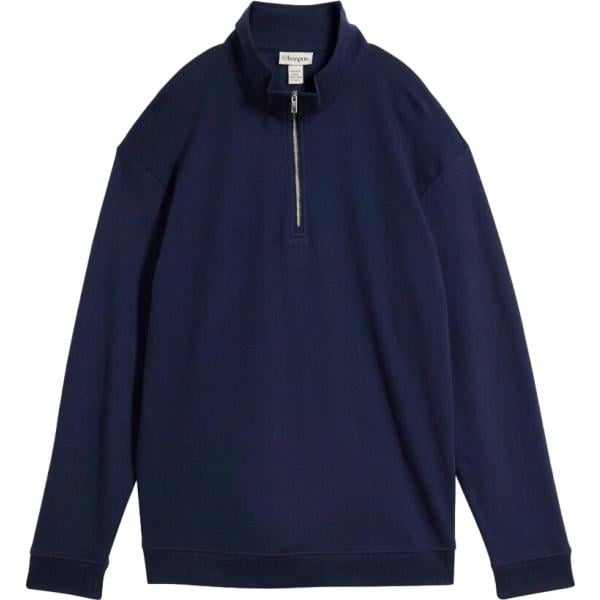 Pullover da donna in blu scuro in cotone bonprix bonprix