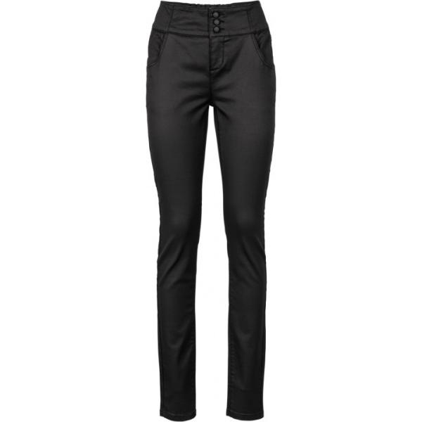 Pantalone effetto lucido con zip elasticizzato nero Bodyflirt nero
