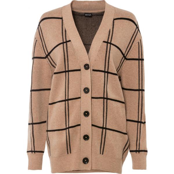 cardigans Bodyflirt marrone a quadri