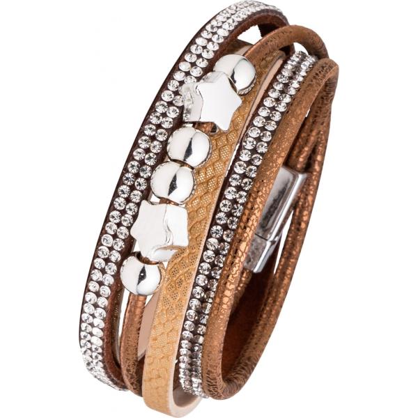 Bracciale con perle marrone Bpc bonprix collection marrone