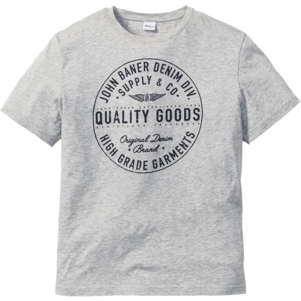 t-shirt John Baner JEANSWEAR grigio con stampe