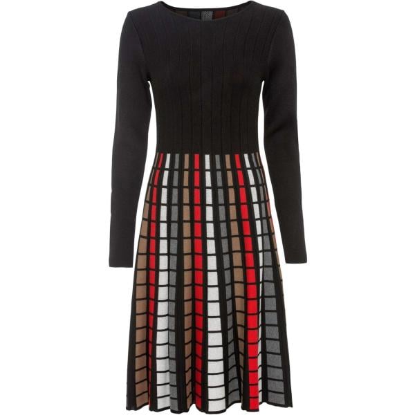 vestiti bonprix nero a quadri