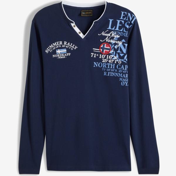 maglieria bonprix blu con stampe