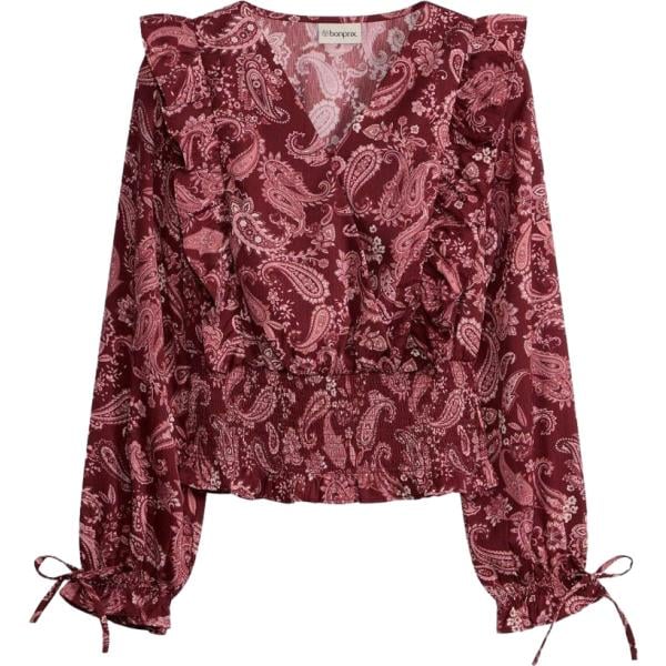 bluse bonprix rosso