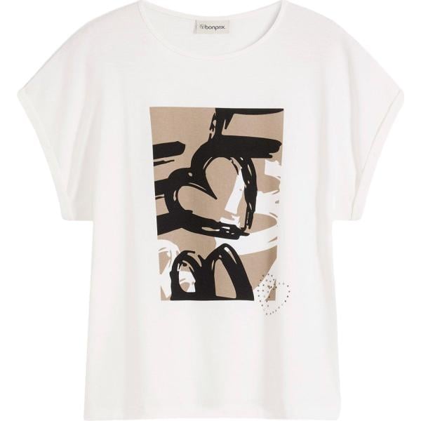 t-shirt bonprix bianco