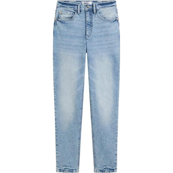 Jeans mom da donna in azzurro a vita alta in denim bonprix