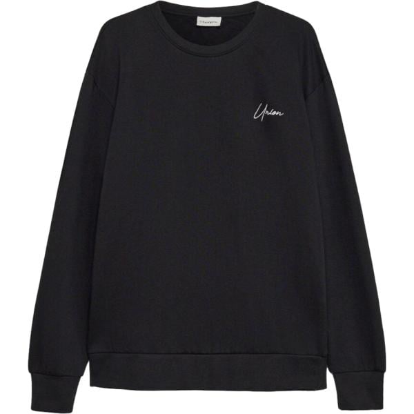 Felpa da uomo in nero pece in cotone organico bonprix