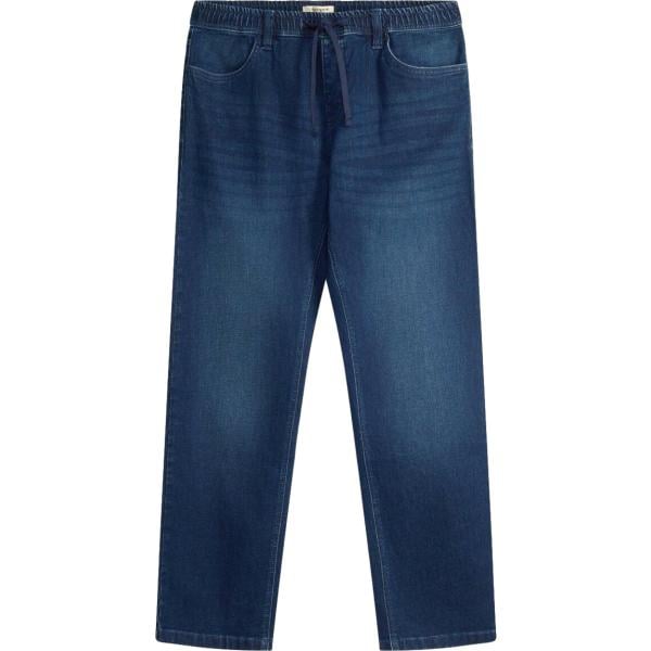 Jeans dritti da uomo in blu scuro in denim bonprix