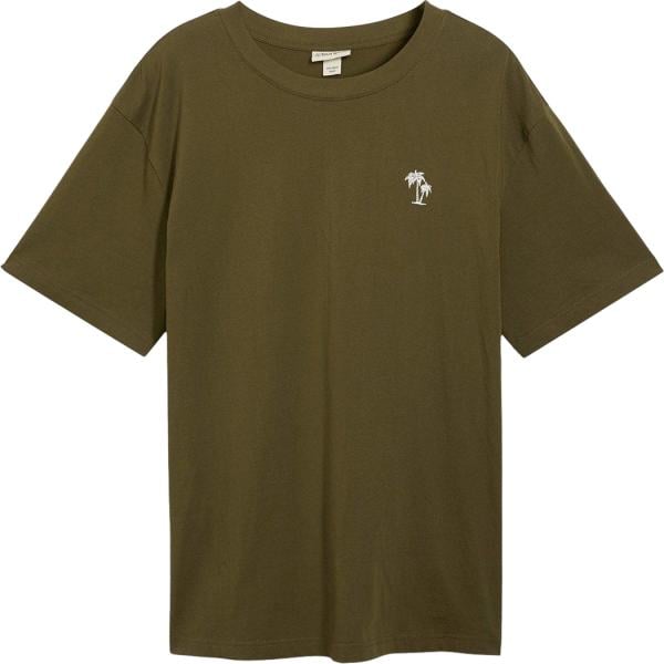 t-shirt bonprix verde con stampe