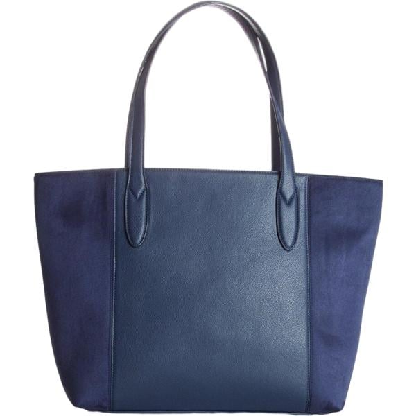Shopping bag da donna in blu scuro effetto scamosciato in ecopelle bonprix bonprix