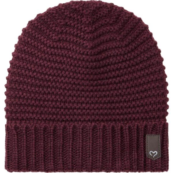 Beanie da donna in marrone scuro lavorato a maglia bonprix