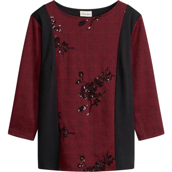 T-shirt da donna in rosso classico bonprix bonprix