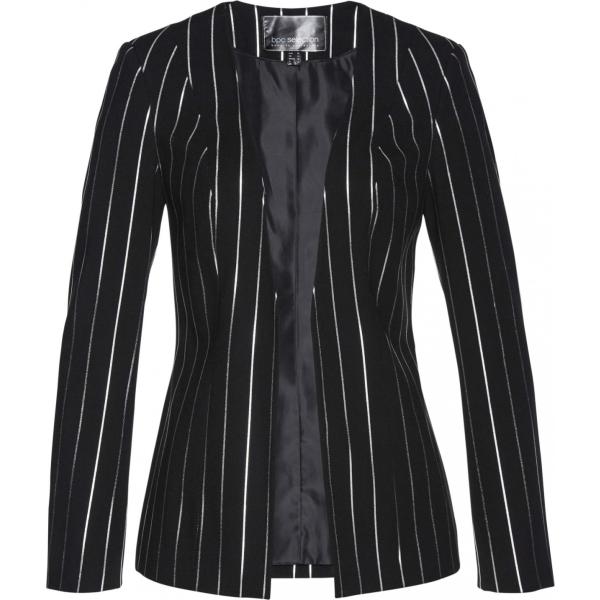 Blazer fantasia con spalline nero Bpc selection nero a righe