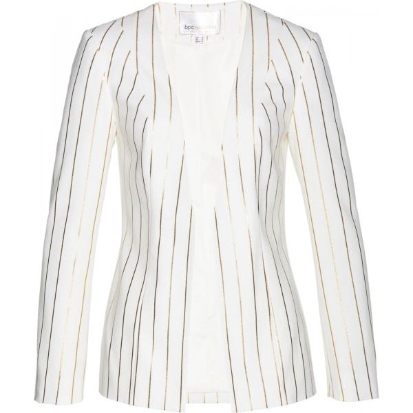 Blazer fantasia con spalline bianco Bpc selection bianco a righe
