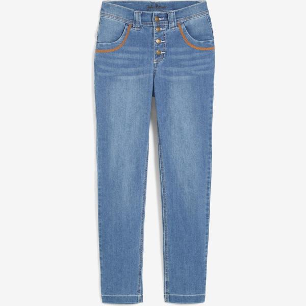 jeans dritti bonprix blu