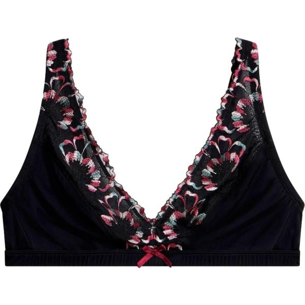 Bralette da donna in nero pece con pizzo bonprix bonprix