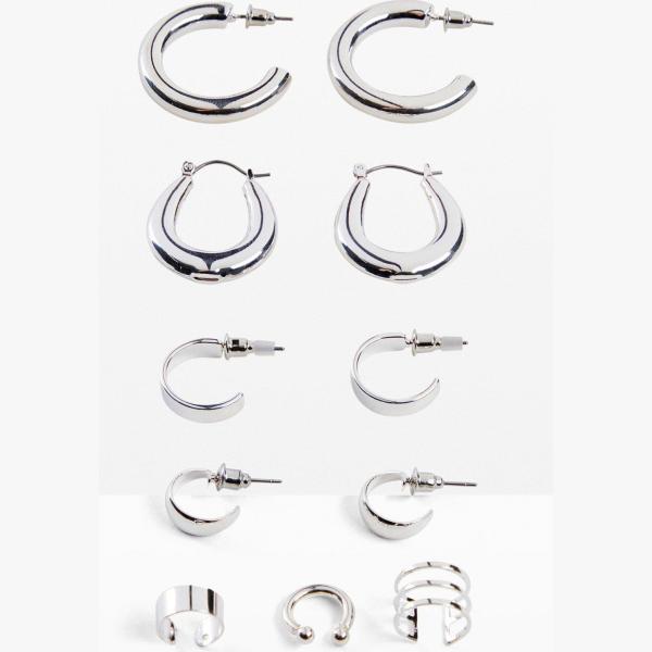 orecchini bonprix grigio