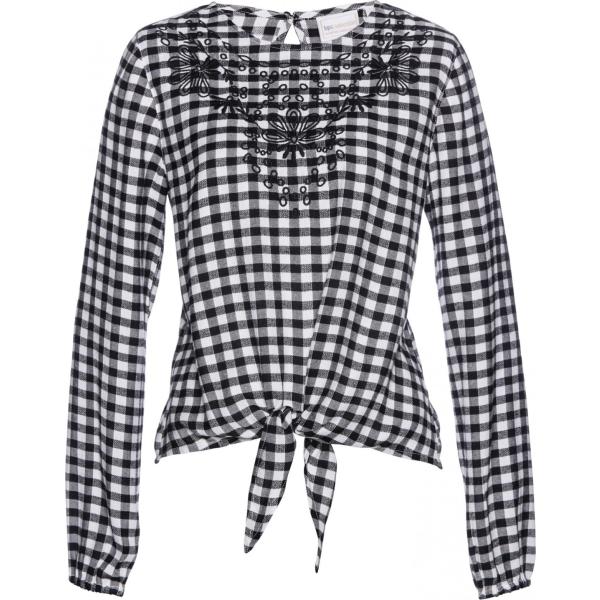 Blusa con nodi e ricamo a maniche lunghe bianco Bpc selection bianco