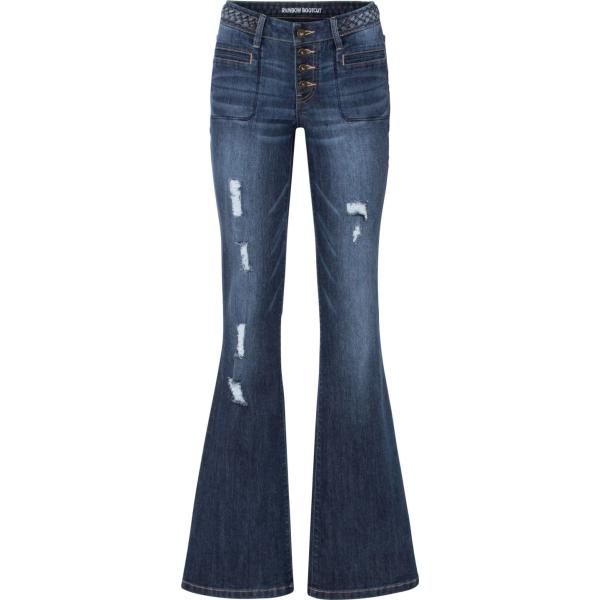 jeans bootcut Rainbow blu
