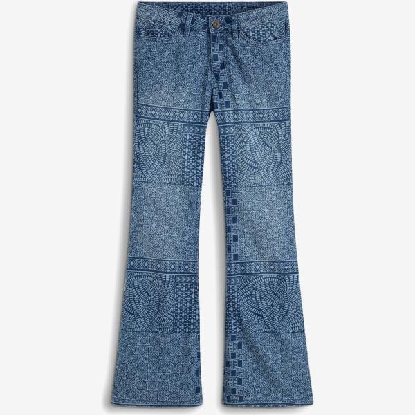 jeans a zampa bonprix blu