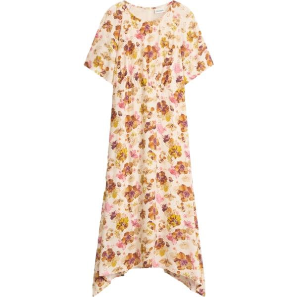 Vestito asimmetrico da donna in beige sabbia bonprix bonprix