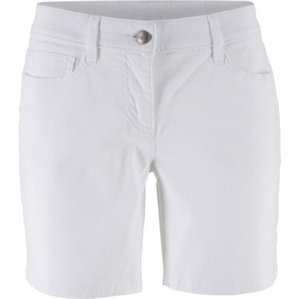 Pantalone corto elasticizzato bianco Bpc bonprix collection bianco