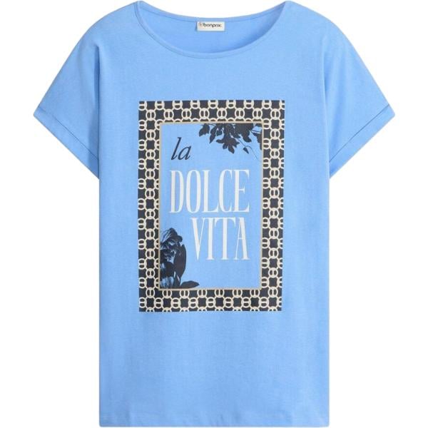 t-shirt bonprix blu