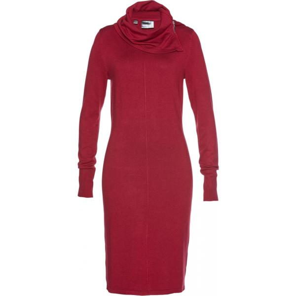 Vestito collo alto in in maglia rosso Bpc selection rosso