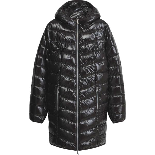 Piumino da donna in marrone scuro effetto laminato bonprix