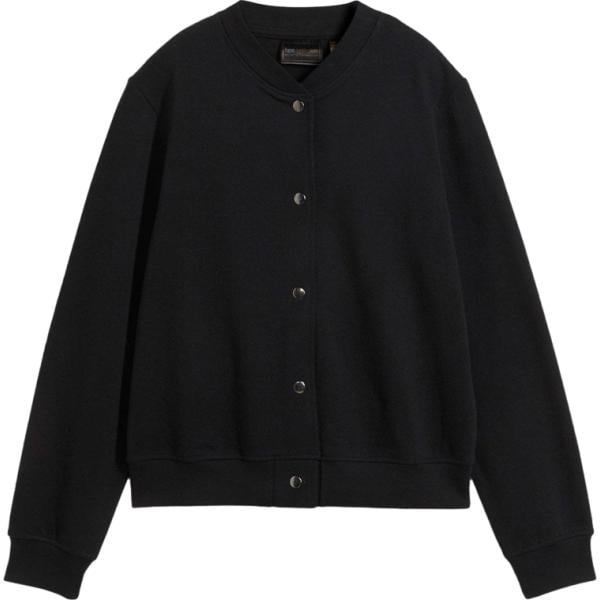 Bomber da donna in nero pece in plush bonprix bonprix
