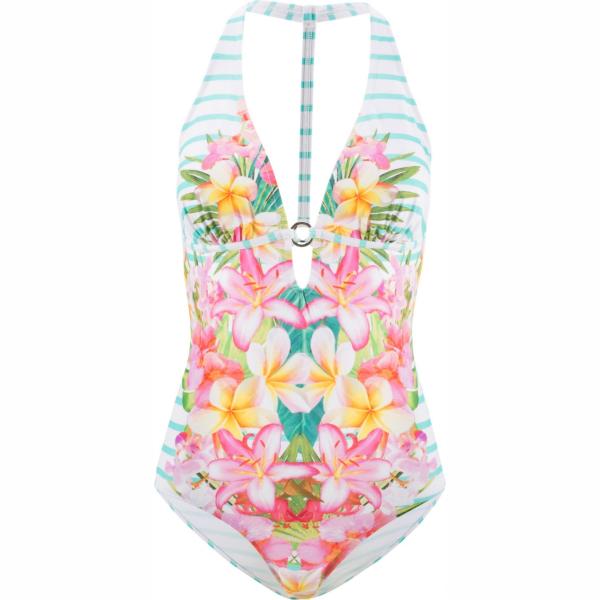 costumi interi Bodyflirt bianco con stampe