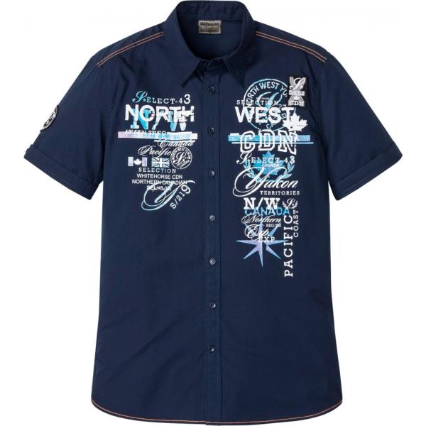 camicie a manica corta Bpc selection blu