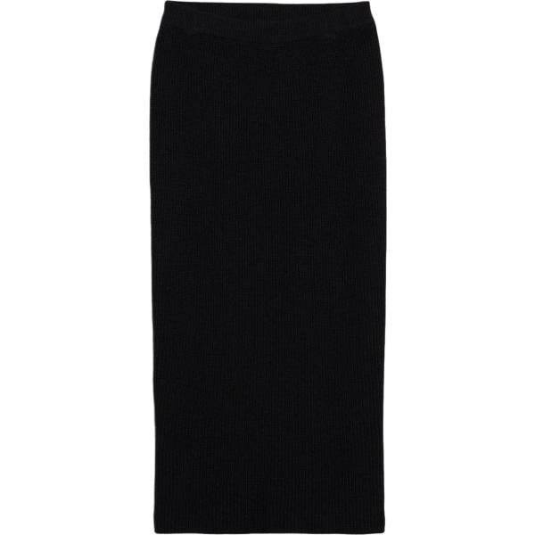 Gonna lunga da donna in nero pece lavorato a maglia lungo bonprix bonprix