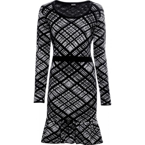 vestito corto Bodyflirt nero a quadri