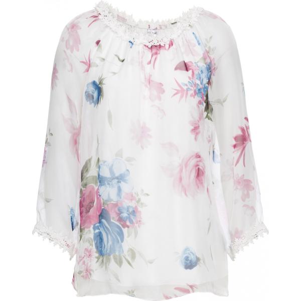 tunica Bodyflirt bianco a fiori