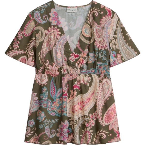 bluse bonprix marrone