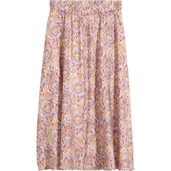 Gonna longuette da donna in marrone chiaro in viscosa bonprix bonprix