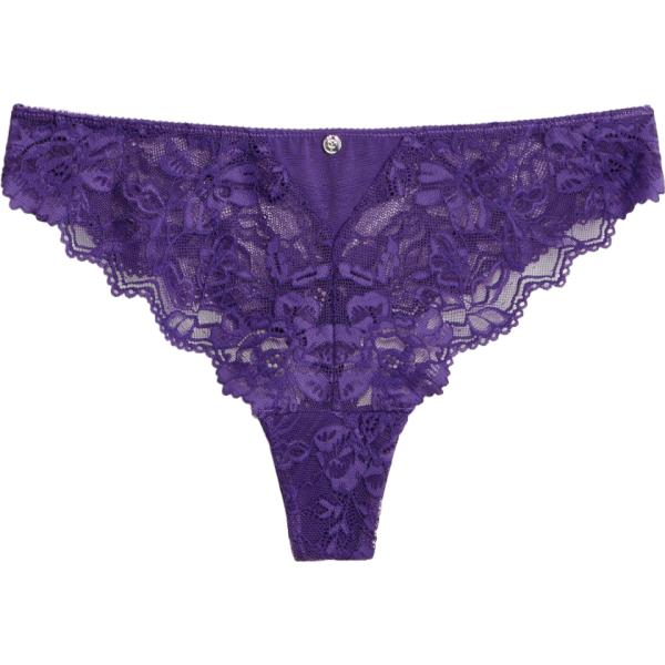 Perizoma da donna in viola scuro con pizzo bonprix bonprix