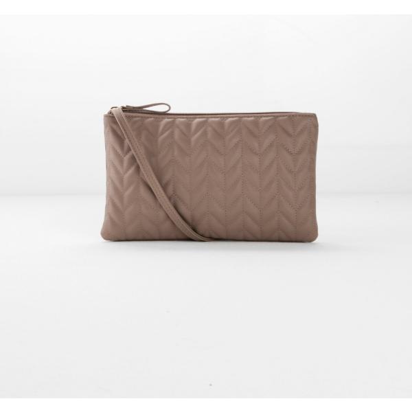 Borsa a tracolla con zip beige Bpc bonprix collection