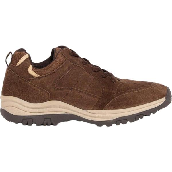 Scarpa sportiva da donna in marrone scuro effetto scamosciato lungo con lacci in pelle bonprix