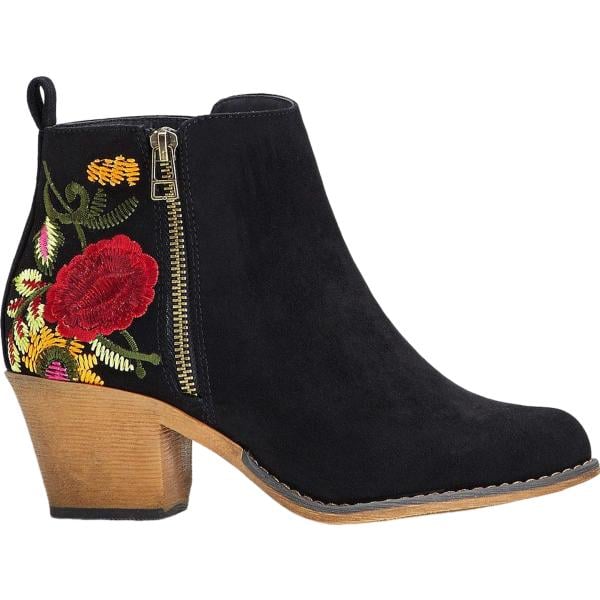 stivaletti bonprix nero a fiori