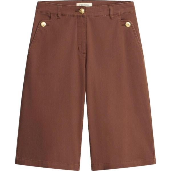 Bermuda da donna in marrone scuro bonprix