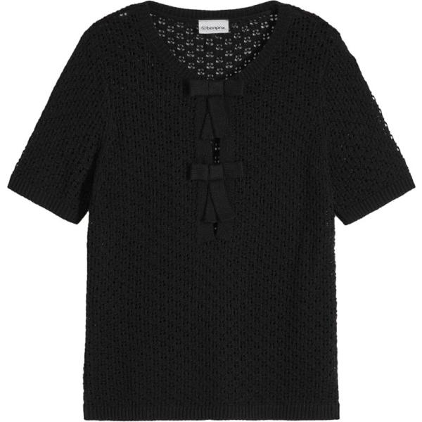 t-shirt bonprix nero