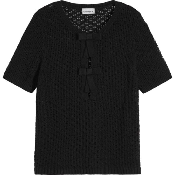 t-shirt bonprix nero