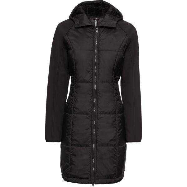 Giubbotto manica raglan con cappuccio e zip nero Rainbow nero