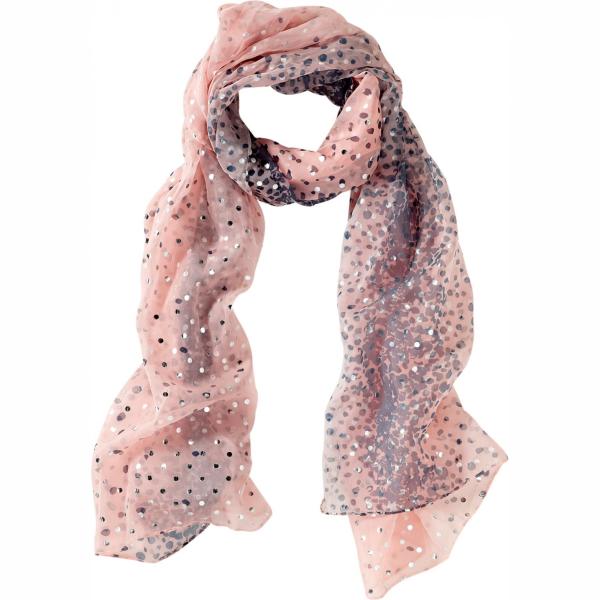 foulard Bpc bonprix collection arancione a pois