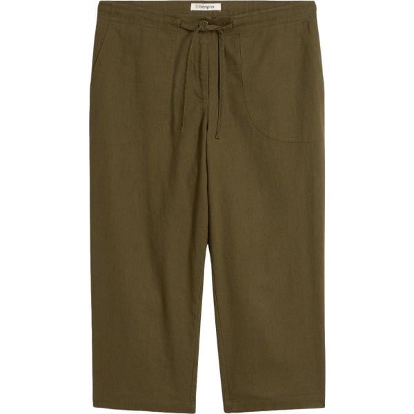 pantaloni capri bonprix verde
