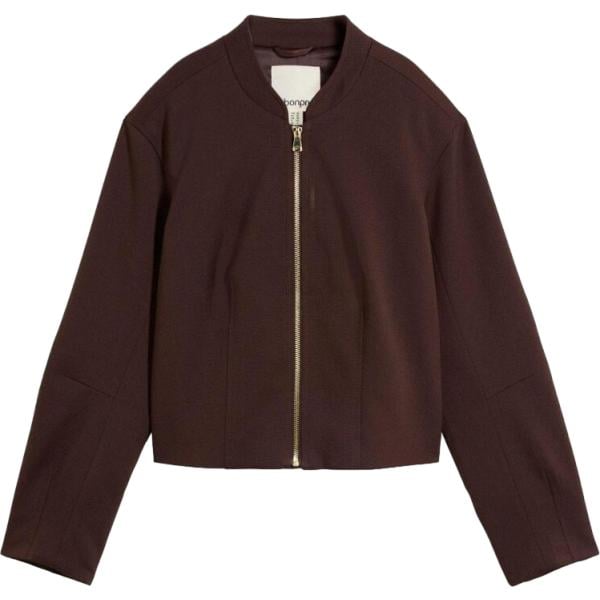 Bomber da donna in marrone scuro in viscosa bonprix bonprix