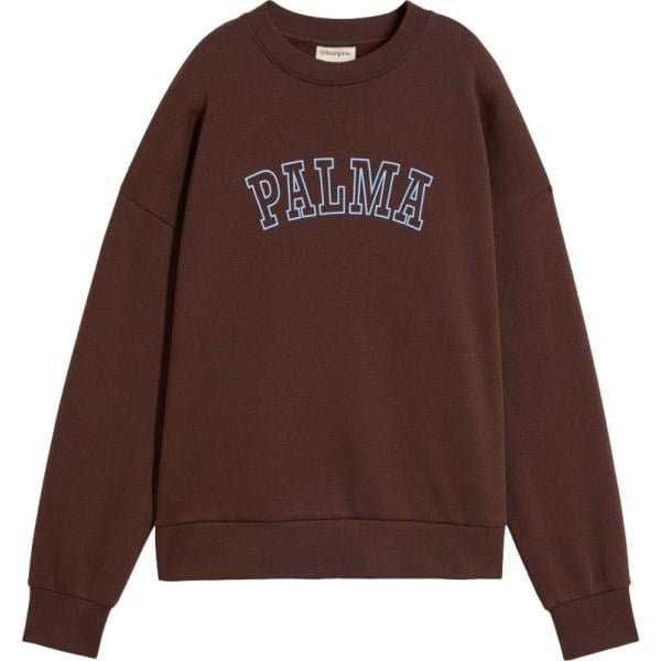 Felpa da donna oversize in marrone scuro bonprix