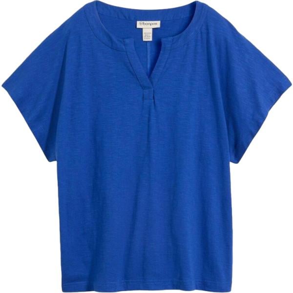 T-shirt da donna in blu scuro lungo bonprix